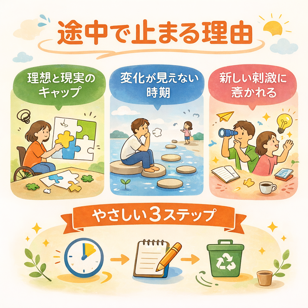 3つの要因からひも解く「途中で止まってしまうことがある」理由