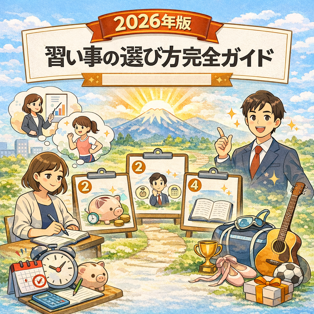 【2026年版】習い事を“続けやすい形”で選ぶための事前準備
